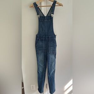 Madewell Skinny Overalls in Jansing Wash, size XS
